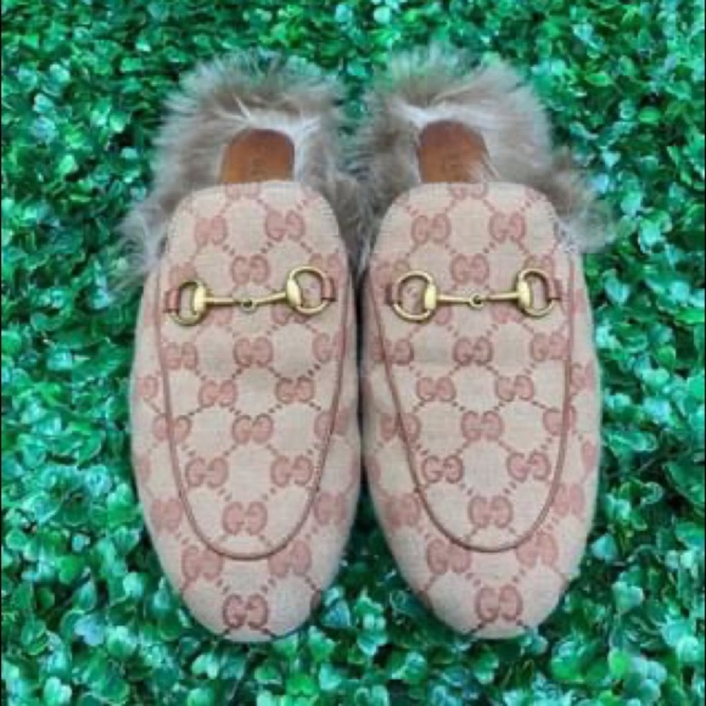 Gucci Princeton GG canvas slipper with box